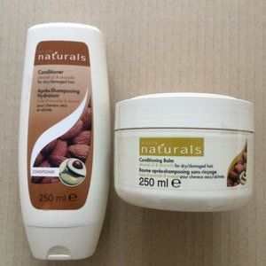 - Dry & Damaged Hair Conditioner & Conditioner balm 250ml almond oil avocado NEW